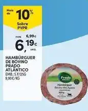 Continente Bom dia Hamburguer de bovino prado atlantico promoção