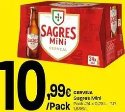 Intermarché Sagres mini - cerveja promoção