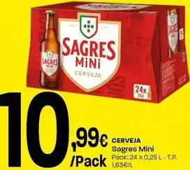 Intermarché Sagres mini - cerveja promoção