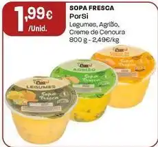 Intermarché Porsi - sopa fresca promoção