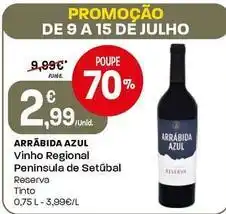 Intermarché Arrábida azul - vinho regional peninsula de setubal promoção