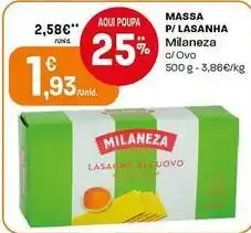 Intermarché Milaneza - massa p/lasanha promoção
