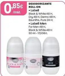 Intermarché Labell - desodorizante roll-on black & white promoção