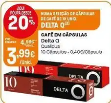 Intermarché Delta q - café em cápsulas promoção