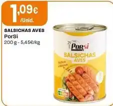 Intermarché Porsi - salsichas aves promoção