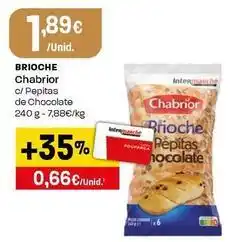 Intermarché Chabrior - brioche c/ pepitas de chocolate promoção