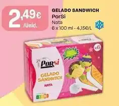 Intermarché Porsi - gelado sandwich promoção