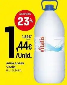Intermarché Vitalis - água s/ gas promoção