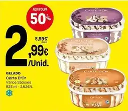 Intermarché Algida - carte d' or gelado promoção