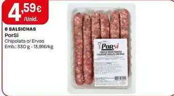 Intermarché Porsi - 6 salsichas promoção