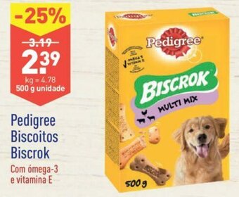 ALDI Pedigree Biscoitos Biscrok 500g promoção