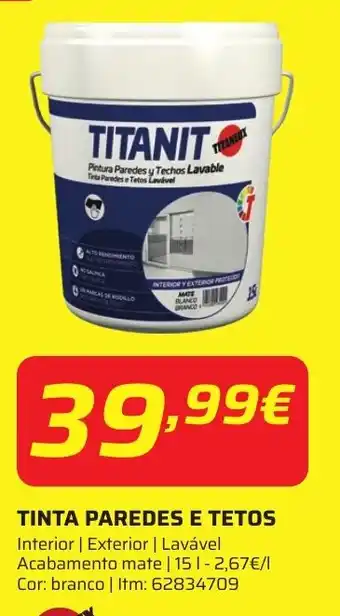 Bricomarché Tinta paredes e tetos promoção
