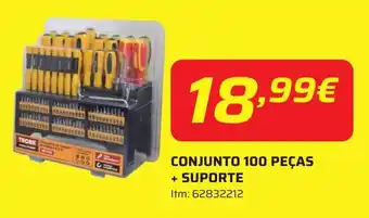 Bricomarché Conjunto 100 peças + suporte promoção