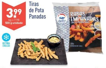 ALDI Tiras de Pota Panadas 500g promoção