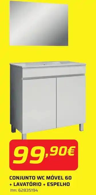 Bricomarché Conjunto wc móvel 60 + lavatório + espelho promoção