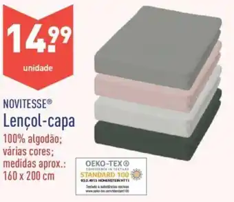 ALDI Novitesse Lençol-capa 160x200cm promoção