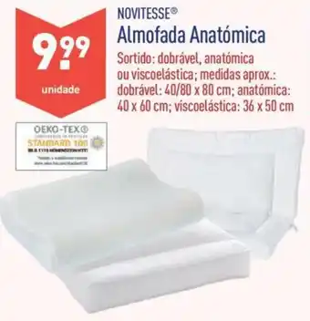 ALDI Novitesse Almofada Anatómica promoção