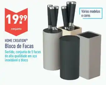 ALDI Home Creation Bloco de Facas promoção