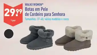 ALDI Walkx Women Botas em Pele de Cordeio para Senhora 37-40 promoção