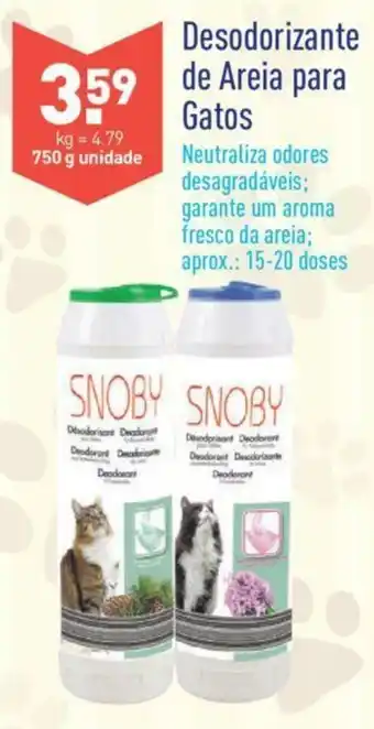 ALDI Desodorizante de Areia para Gatos 750g promoção