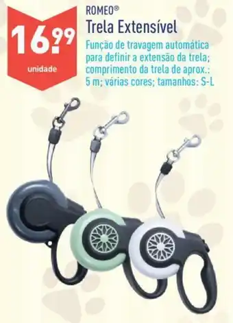 ALDI Romeo Trela Extensível S-L promoção