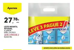 Continente Leite infantil aptamil 4 júnior promoção