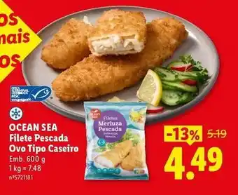 Ocean sea - filete pescada ovo tipo caseiro