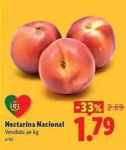 Lidl Nacional - nectarina promoção