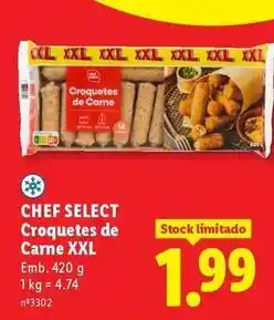 Lidl Chef select - croquetes de carne xxl promoção