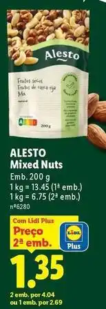 Lidl Alesto - mixed nuts promoção