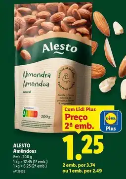 Lidl Alesto - almendras promoção