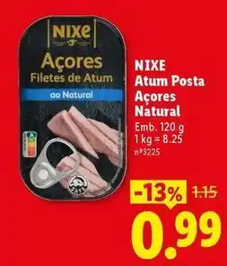 Lidl A+ - atum posta acores natural promoção