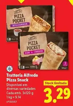 Lidl Trattoria alfredo pizza snack promoção