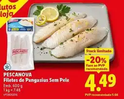 Lidl Pescanova - filetes de pangasius sem pele promoção