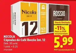 Lidl Nicola - capsulas de cafe rossio int. 12 promoção