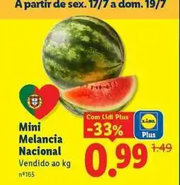 Lidl Mini - melancia nacional promoção