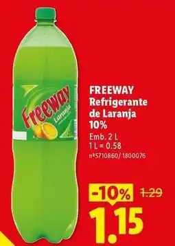Lidl Refrigerante de laranja promoção