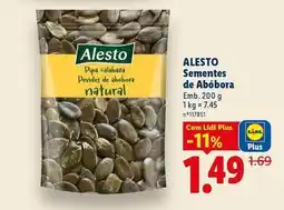 Lidl Alesto - sementes de abóbora promoção