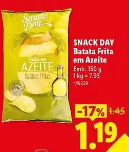 Lidl Snack day - snack day batata frita em azeite promoção