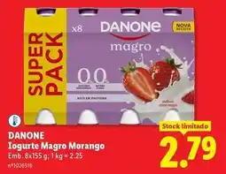 Lidl Danone - iogurte magro morango promoção