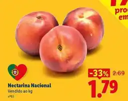 Lidl Nacional - nectarina promoção