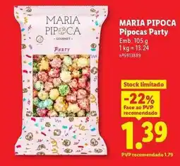 Lidl Gourmet - pipoca party promoção