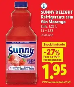 Lidl A+ - refrigerante sem gas morango promoção