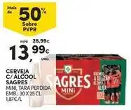 Continente Bom dia Sagres - cerveja c/ alcool promoção