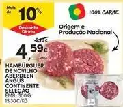 Continente Bom dia Angus - hambúrguer de novilho aerdeen angus continente promoção