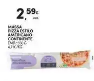 Continente Bom dia Continente - massa pizza estilo americano promoção