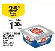 Continente Bom dia Eru - queijo creme original creamy promoção