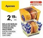 Continente Bom dia Bola de berlim doce de leite/chocolate promoção