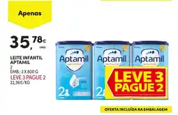 Continente Leite infantil aptamil 2 promoção