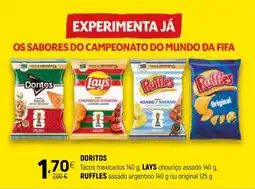 Coviran DORITOS Tacos mexicanos. LAYS chouriço assado RUFFLES assado argentino ou original promoção